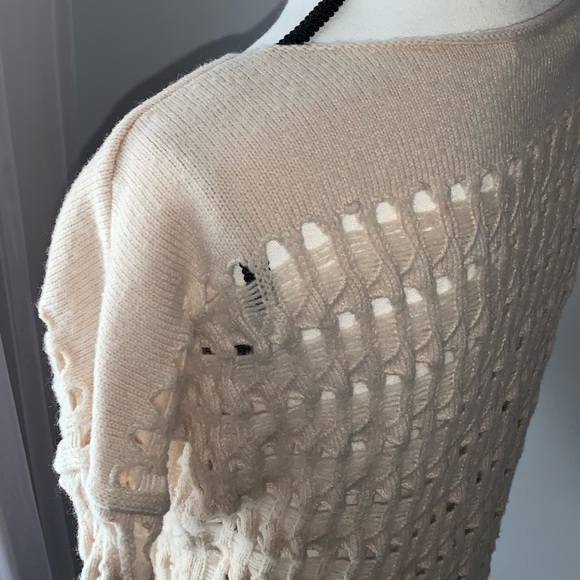 DIANE VON FURSTENBERG HOLE SWEATER SIZE M L - Picture 7 of 12
